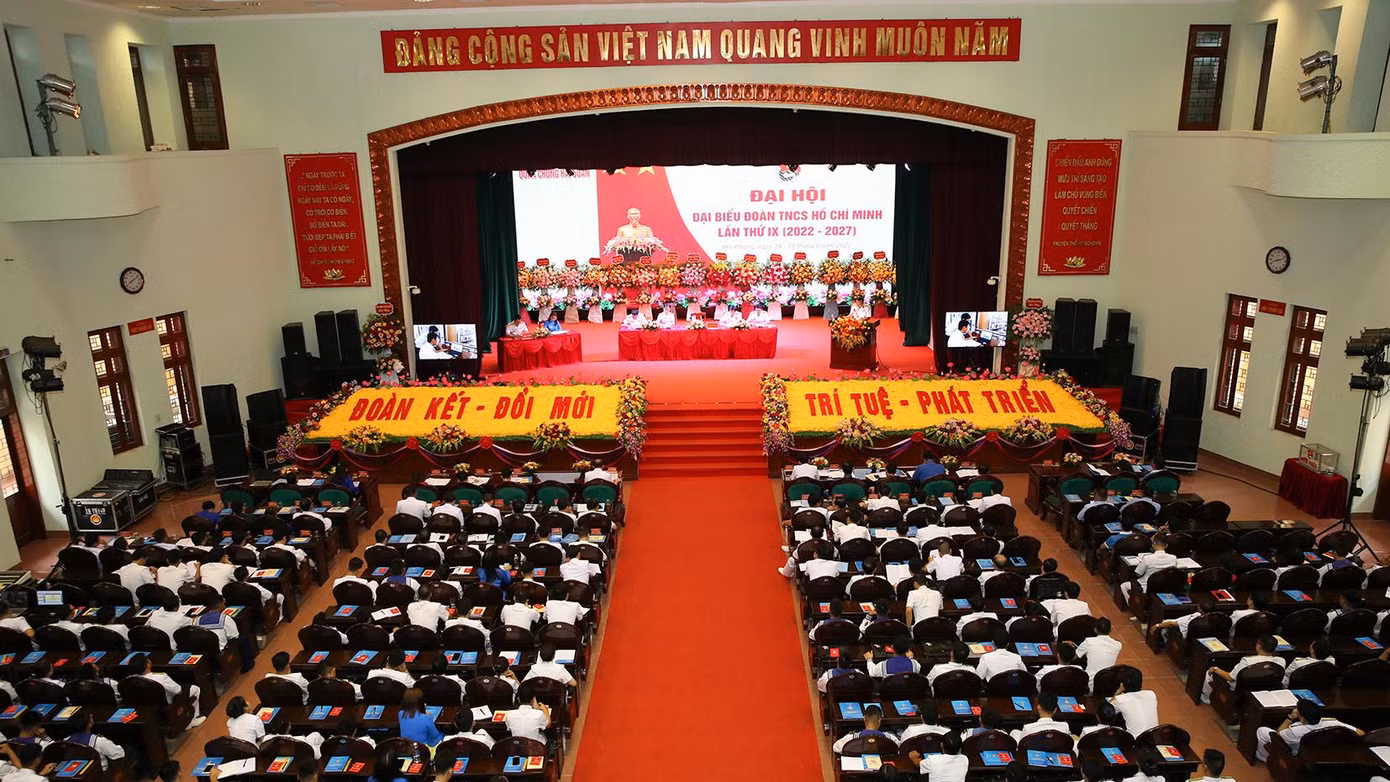 Toàn cảnh Đại hội Đoàn TNCS Hồ Chí Minh Quân chủng Hải quân lần thứ IX.