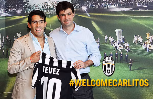 Tevez được Juve trao chiếc áo số 10