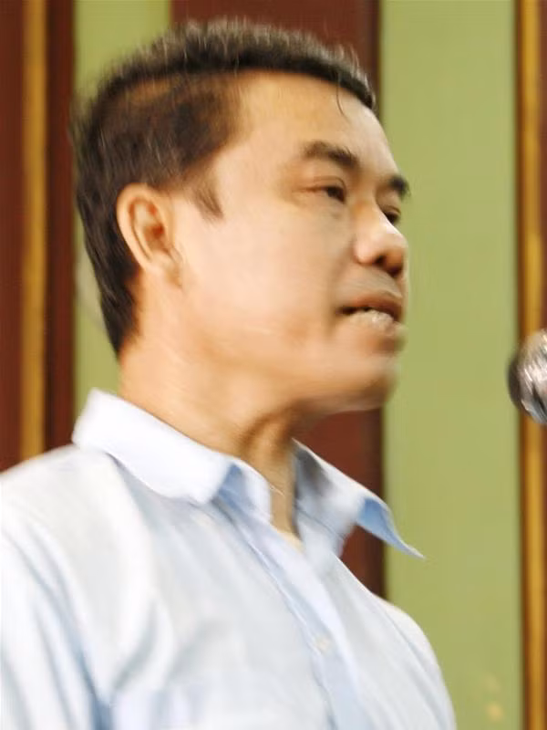 Vợ chồng Út Quyên tại phiên toà phúc thẩm ngày 3-3 - Ảnh: T.H.V
