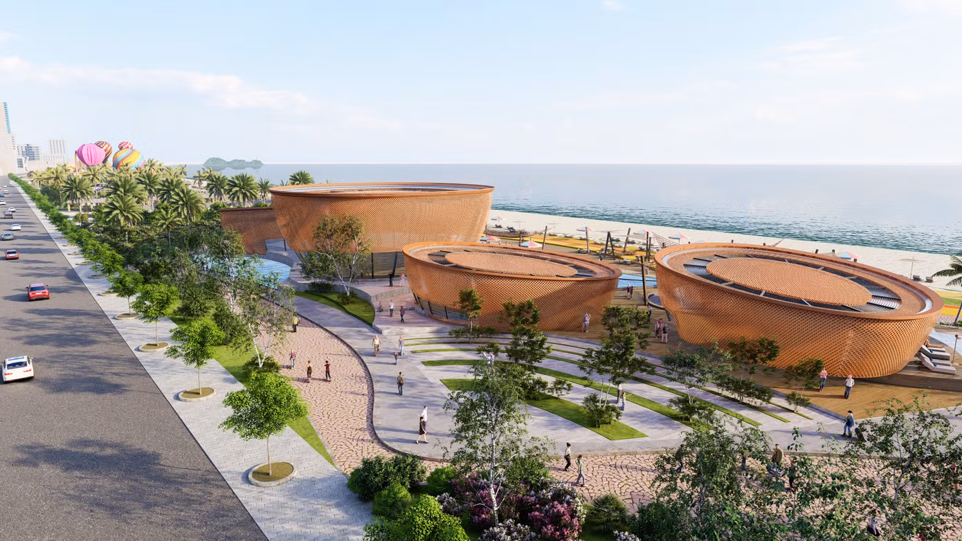 Khu lâm viên này có diện tích 735.850m2 (khoảng 73,6ha) gồm hai khu vực chính. Khu 1 có diện tích 60,8ha với chiều dài bờ biển là 3.73km, kéo dài từ đảo Lan Châu đến giáp khu vực công viên ven biển của dự án Cửa Lò Golf Resort; Khu 2 có diện tích 12.8ha với chiều dài bờ biển là 0.64km, tiếp nối khu 1 đến giáp ranh dự án Vinpearl Discovery Cửa Hội (đường ngang số 19).