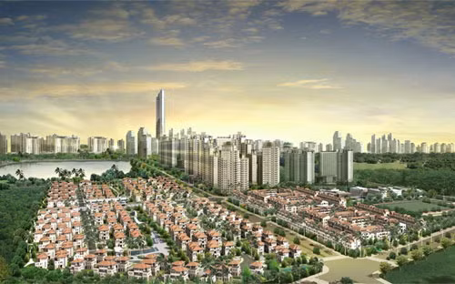 Phối cảnh dự án khu đô thị mới Bắc An Khánh – Splendora