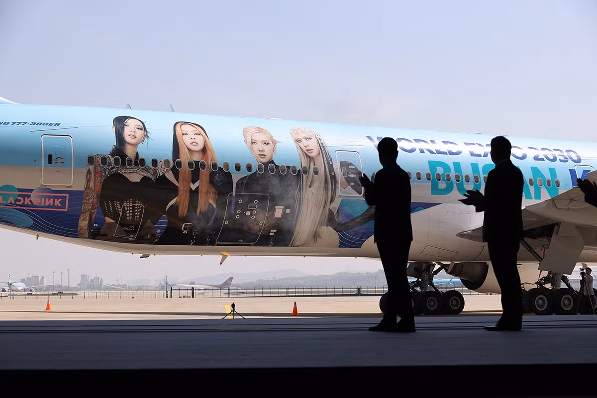 Nội thất bên trong chuyên cơ dành cho BlackPink. Ảnh: Korean Air. Nội thất bên trong chuyên cơ dành cho BlackPink. Ảnh: Korean Air.