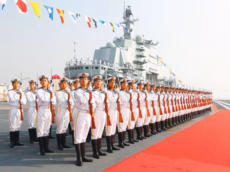 Tàu sân bay Liêu Ninh vừa hoàn thành đợt thử nghiệm 37 ngày trên biển. Ảnh: usni.org