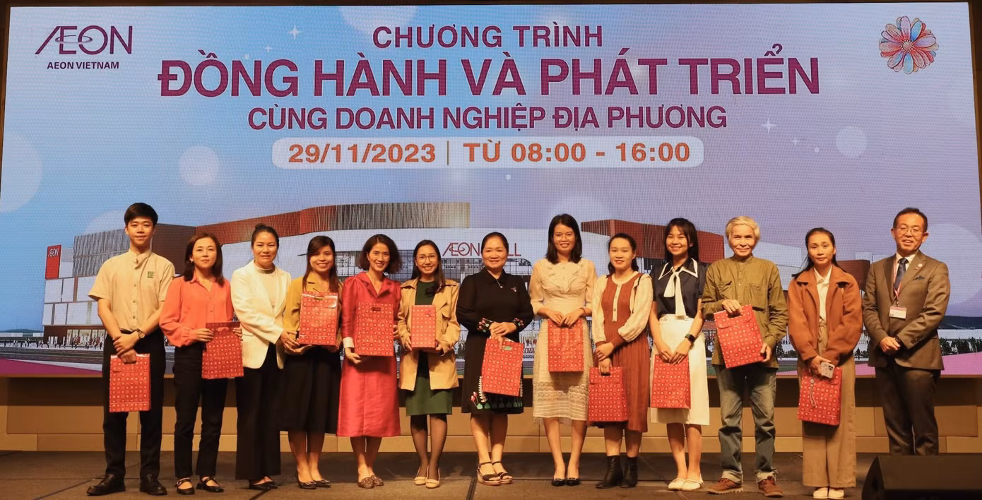 Các doanh nghiệp địa phương ở Huế và các vùng lân cận đánh giá cao chương trình “Đồng hành và phát triển cùng doanh nghiệp địa phương” do AEON Việt Nam tổ chức