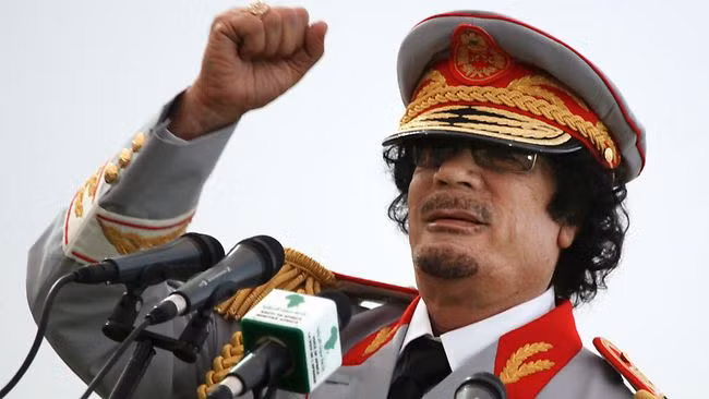 Tổng thống Gaddafi thủa còn nắm quyền