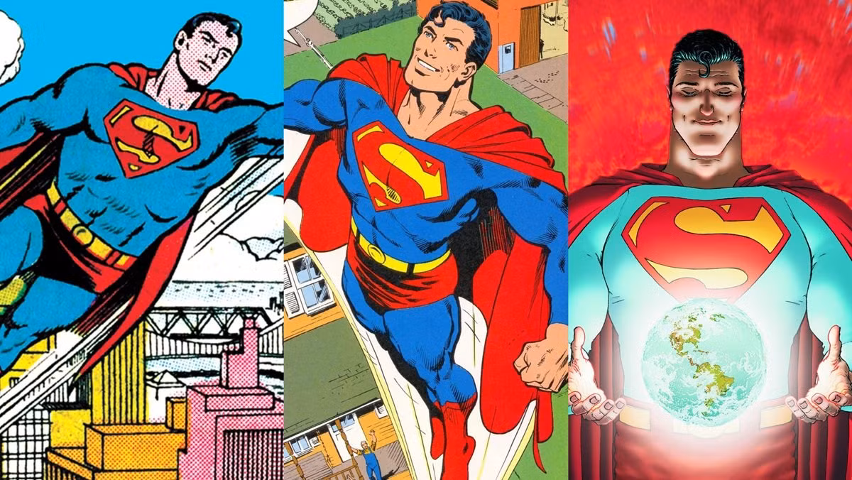 Superman của David Corenswet mang tạo hình sát với nguyên tác truyện tranh. Superman của David Corenswet mang tạo hình sát với nguyên tác truyện tranh.