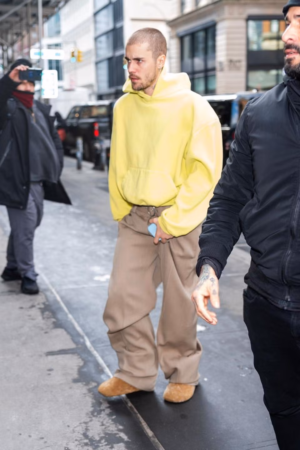Justin Bieber xuất hiện với ngoại hình tiều tụy khiến fan lo lắng. Ảnh: GC Image.