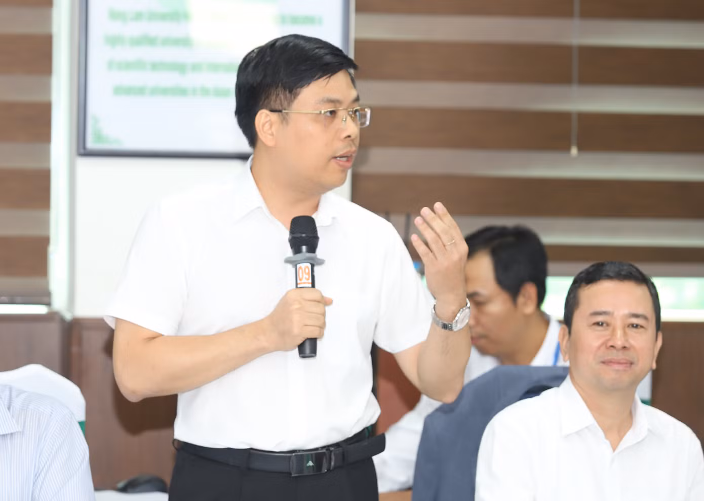 PGS.TS Phạm Tiến Đạt chia sẻ tại buổi làm việc. Ảnh: Ngô Tùng PGS.TS Phạm Tiến Đạt chia sẻ tại buổi làm việc. Ảnh: Ngô Tùng