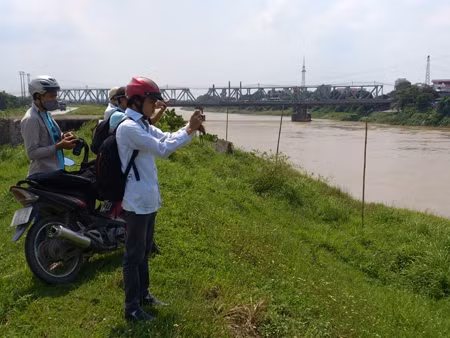 Cầu Đuống - nơi bà Hiền bị chồng nhẫn tâm ném xuống sông. Ảnh: Tuấn Nguyễn