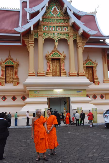 Một góc chùa Thạt Luổng