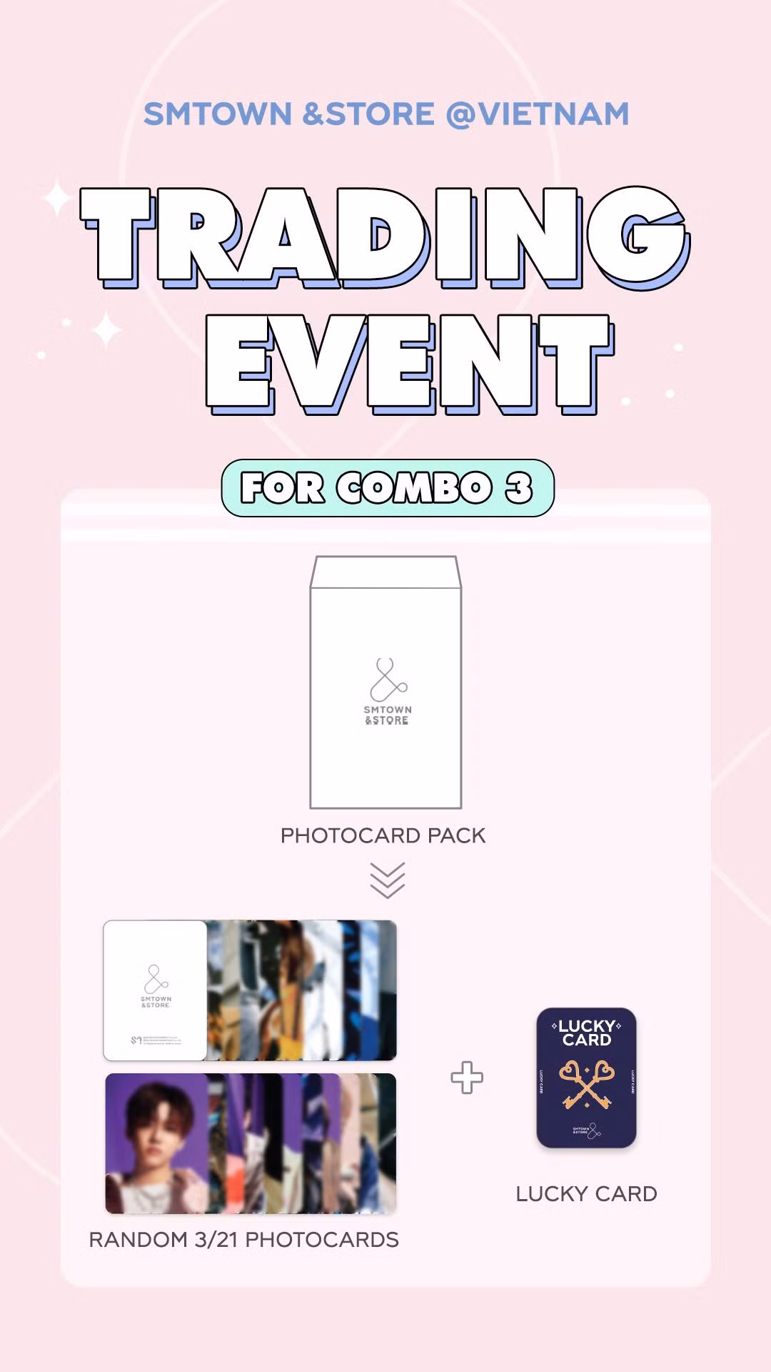 Các combo đa dạng giúp người hâm mộ thỏa sức lựa chọn để thu thập các photocard mà mình mong muốn từ thần tượng.