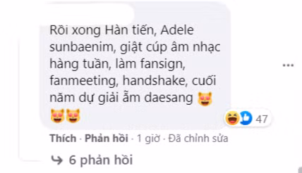 "Lời tiên đoán" về sự nghiệp "Hàn tiến" rực rỡ của Adele có thể khiến nhiều idol K-Pop "GATO". "Lời tiên đoán" về sự nghiệp "Hàn tiến" rực rỡ của Adele có thể khiến nhiều idol K-Pop "GATO".