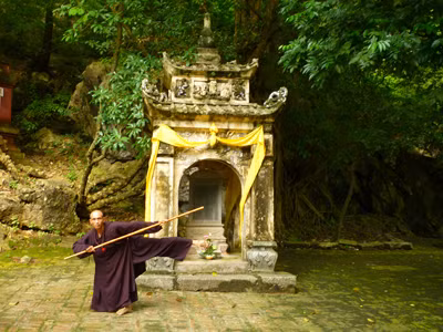 Võ sư Trương Văn Hòa trong phim Huyền sử thiên đô