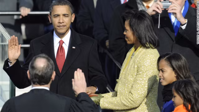 Tổng thống Barack Obama trong lễ nhậm chức lần thứ nhất ngày 20-1-2009. Tổng thống Barack Obama trong lễ nhậm chức lần thứ nhất ngày 20 1 2009