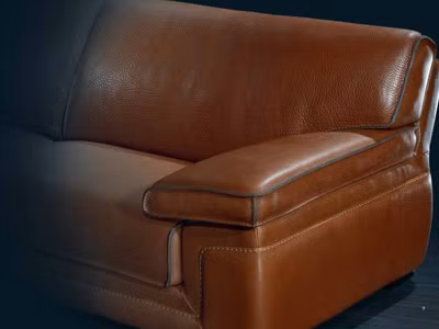 Chất liệu da của salon Cattaneo Fratelli lấy từ da bò tót đực Italia và Đức có độ dày lên tới 3.5mm