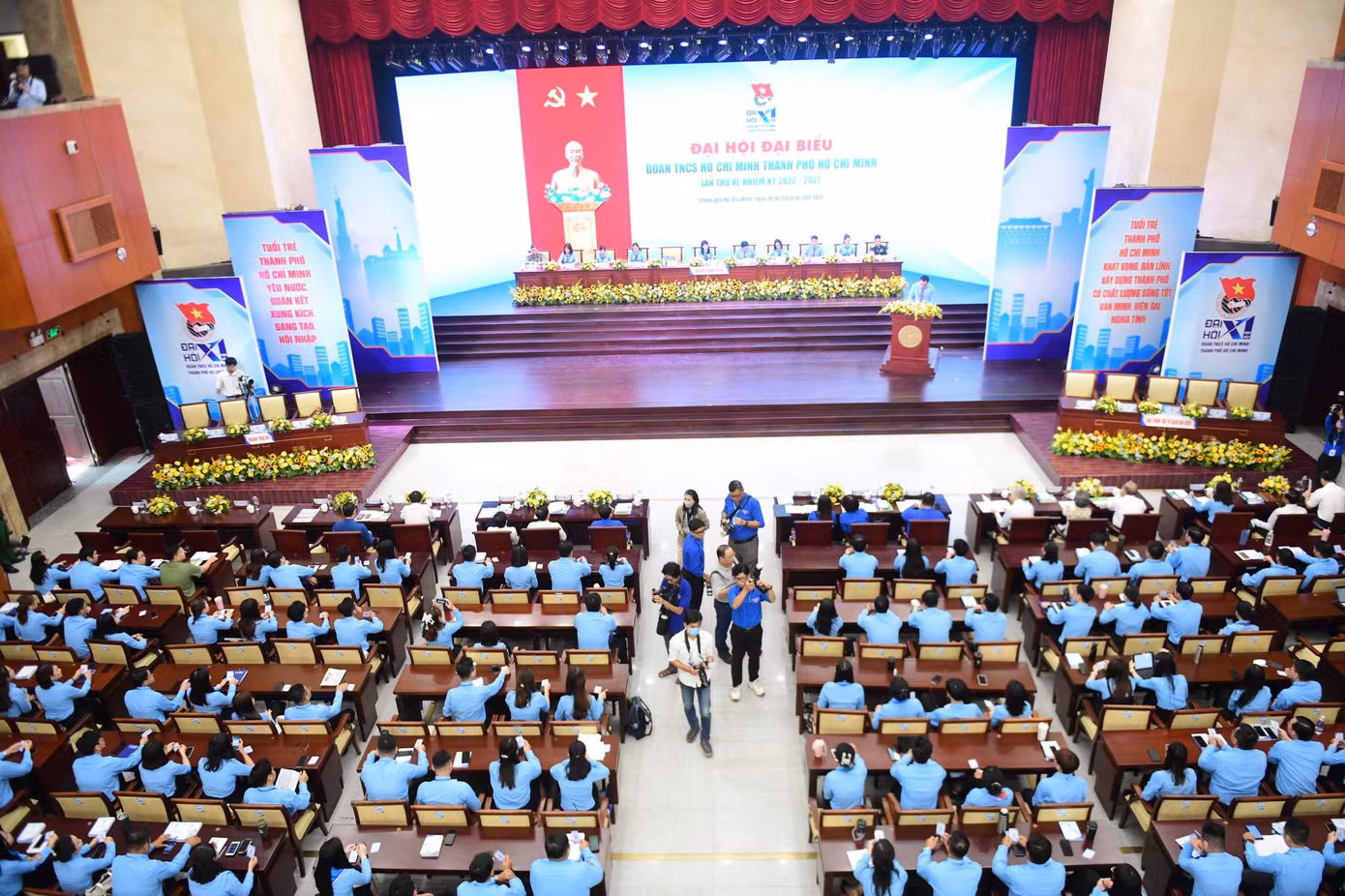 Toàn cảnh đại hội phiên thứ nhất. (Ảnh: Phạm Nguyễn)