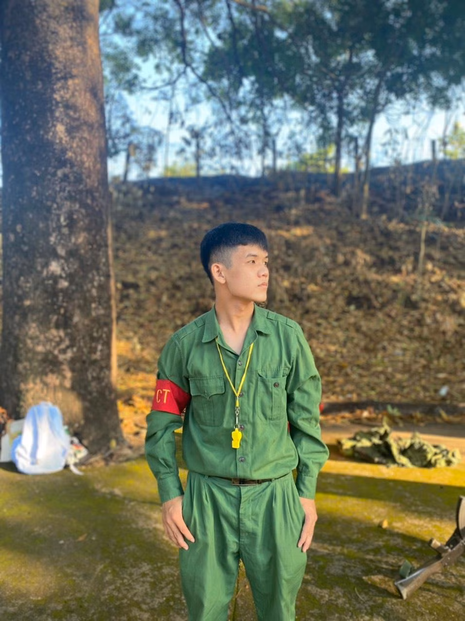 Vai trò Đại đội trưởng đem lại cho Hoàng Phúc nhiều niềm vui nhưng cũng nhiều áp lực. (Ảnh: Bùi Quốc Hoàng)