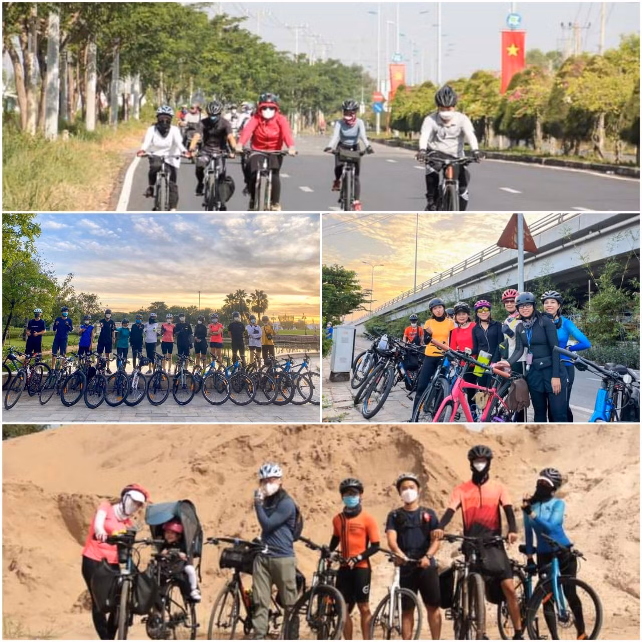 Rất nhiều tour bằng xe đạp nội thành do "Saigon Morning Ride" tổ chức.