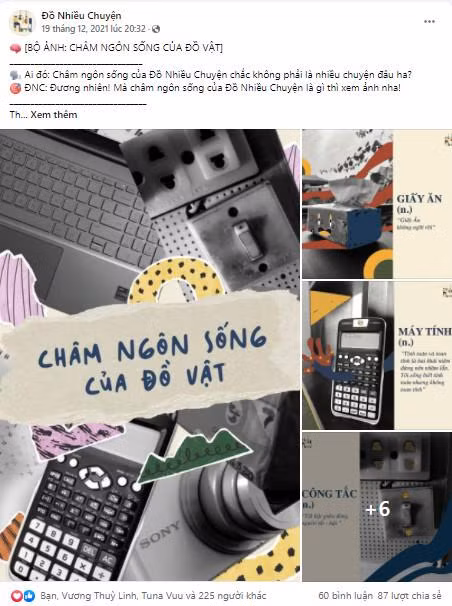 Bộ ảnh Châm ngôn sống của đồ vật kết hợp với lối chơi chữ thú vị.