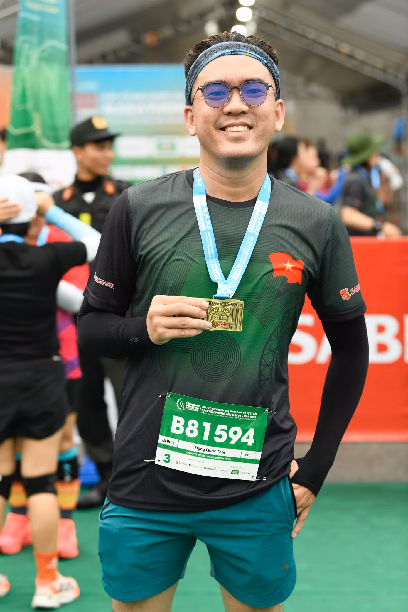 Trang phục của runner tại Tiền Phong Marathon. Ảnh: Trọng Tài.