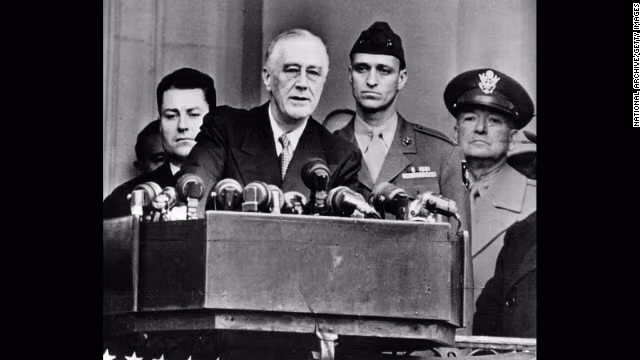 Cựu tổng thống Franklin D. Roosevelt phát biểu tại buổi lễ nhậm chức ngày 20-1-1945. Cựu tổng thống Franklin D. Roosevelt phát biểu tại buổi lễ nhậm chức ngày 20 1 1945