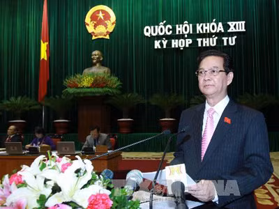 Thủ tướng Nguyễn Tấn Dũng tại kỳ họp thứ 4, Quốc hội khóa XII