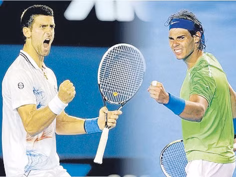 Quá nhiều duyên nợ giữa Djokovic và Nadal. ảnh: AP