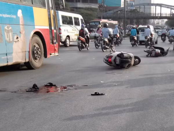 Hiện trường vụ tai nạn