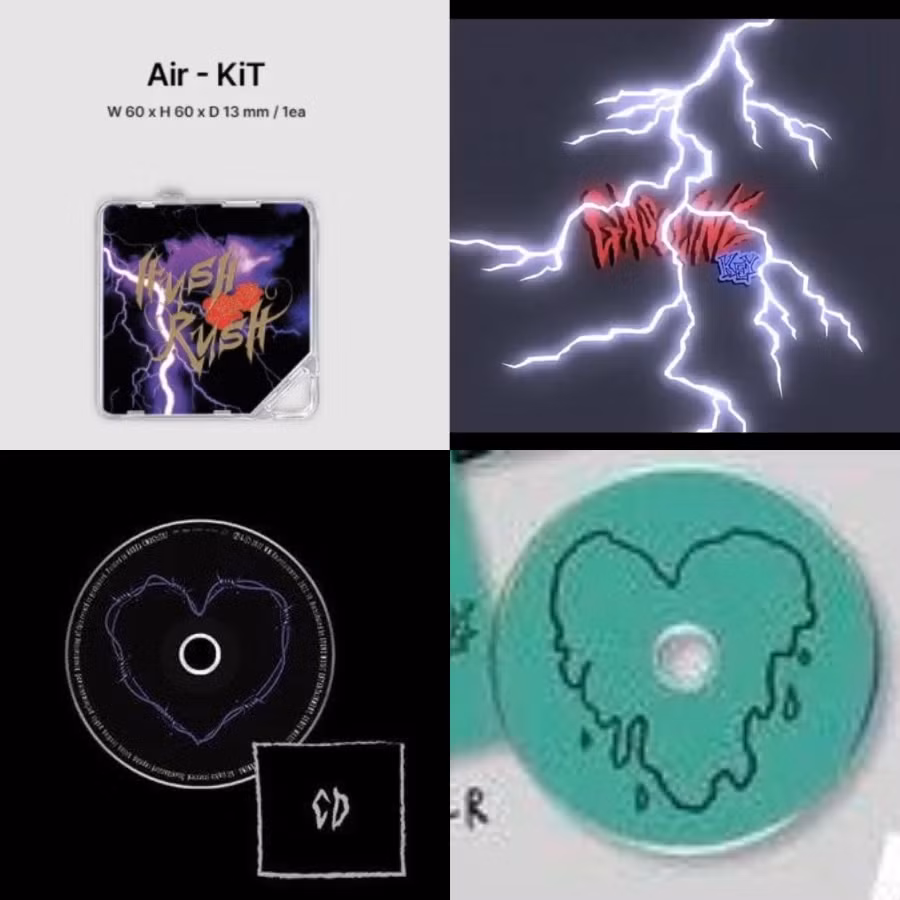 Thiết kế giống nhau ở một số chi tiết trong 2 album. Thiết kế giống nhau ở một số chi tiết trong 2 album.
