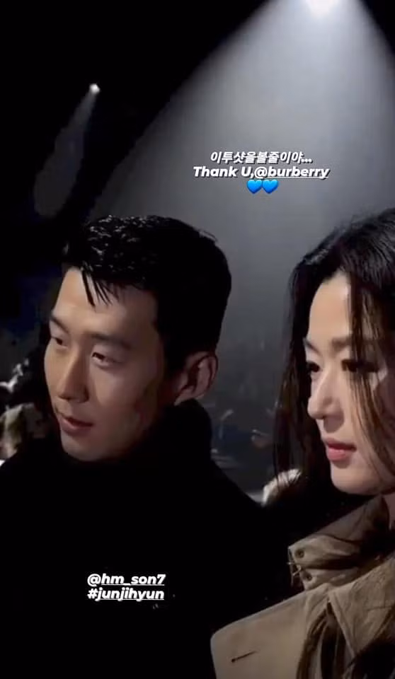 Bức ảnh được mẹ chồng Jeon Ji Hyun chia sẻ qua story Instagram.