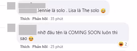 Một số người hâm mộ tiên đoán một cái tên khác có thể gây sốc hơn là "The solo" hoặc "COMING SOON".