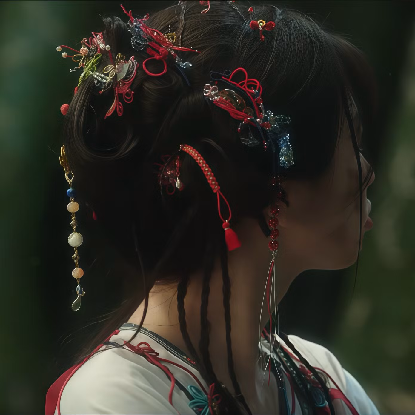 Rời nhà để đi bắt yêu cùng tỷ đệ Mộ Thanh (Đinh Vũ Hề), tiểu thư Lăng Diệu Diệu cũng không bớt điệu dù thiếu đi tỳ nữ phụ chải đầu.