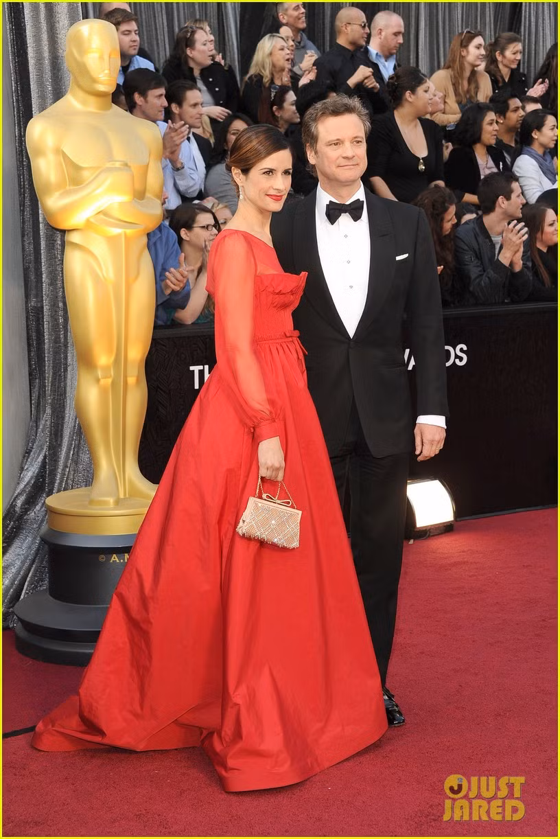 Tài tử người Anh Colin Firth và vợ trên thảm đỏ. Tài tử người Anh Colin Firth và vợ trên thảm đỏ