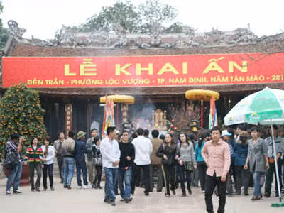Nhộn nhịp trước ngày khai ấn Ảnh: Minh Đức