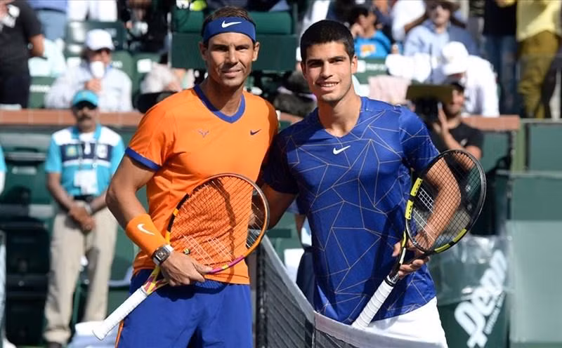 Carlos Alcaraz từng đánh bại thần tượng Rafael Nadal.