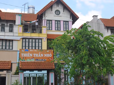 Trường mầm non tư thục Thiên thần nhỏ - nơi xảy ra sự việc đáng tiếc về cháu Hương