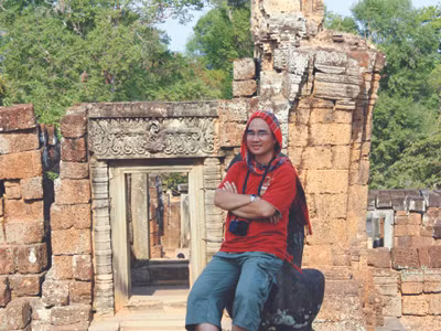 Nguyễn Thụ Nhân tại Campuchia năm 2010. Nguyễn Thụ Nhân tại Campuchia năm 2010