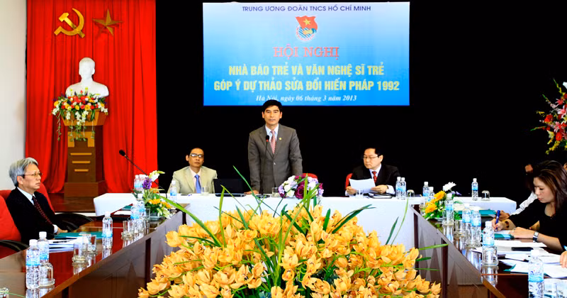 Bí thư T.Ư Đoàn Dương Văn An phát biểu kết thúc hội nghị. Ảnh: Xuân Tùng. Bí thư T.Ư Đoàn Dương Văn An phát biểu kết thúc hội nghị. Ảnh: Xuân Tùng