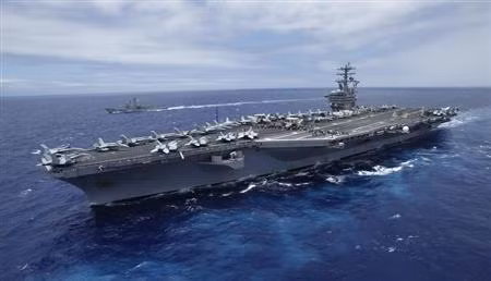 Tàu sân bay USS Nimitz . Ảnh: Reuters Tàu sân bay USS Nimitz