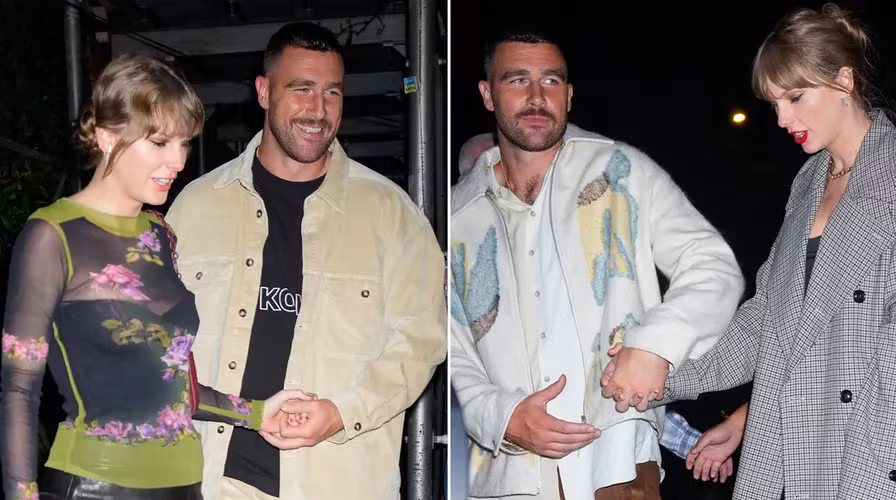Travis Kelce luôn tỏ ra ân cần che chở Taylor Swift khi cả hai hẹn hò. Travis Kelce luôn tỏ ra ân cần che chở Taylor Swift khi cả hai hẹn hò.