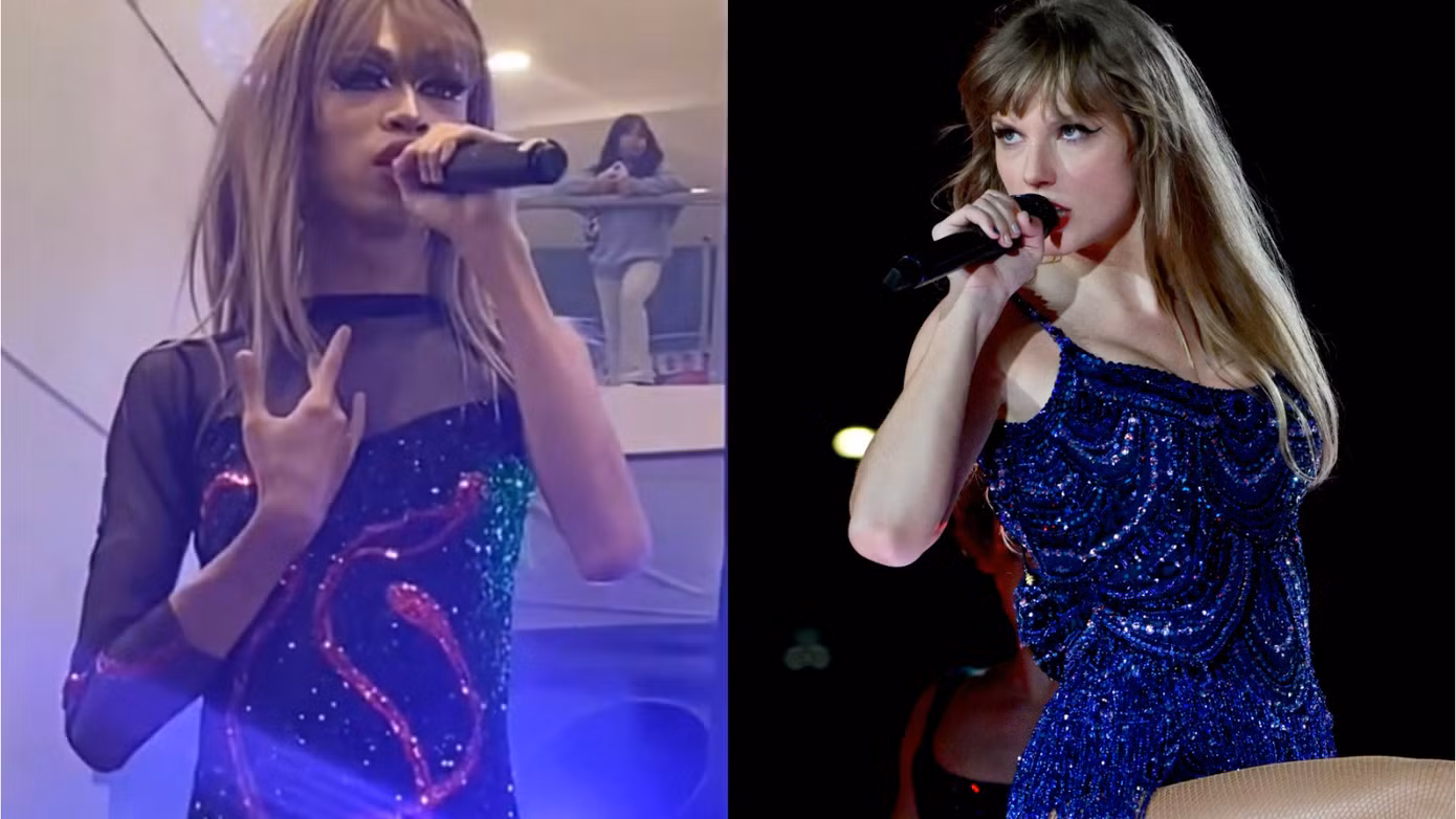 Taylor Sheesh trong trang phục bodysuit đặc trưng của thời kỳ reputation.