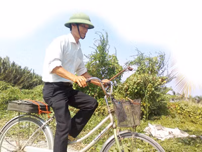 Anh cạo gió mũ cối. Ảnh:Trần nguyễn anh