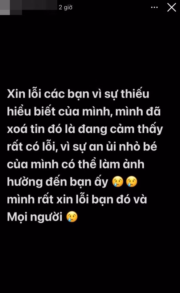 Sau đó chủ nhân bài đăng đã gỡ ảnh và lên tiếng xin lỗi. Sau đó chủ nhân bài đăng đã gỡ ảnh và lên tiếng xin lỗi.