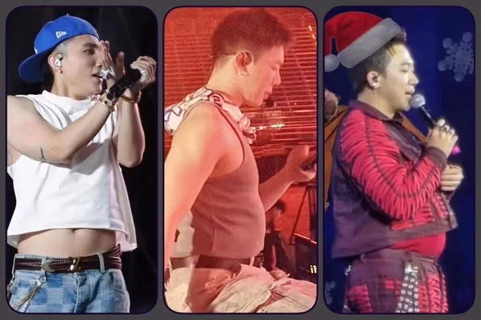 Nam MC hài hước so sánh mình với hai đàn em. Nam MC hài hước so sánh mình với hai đàn em.