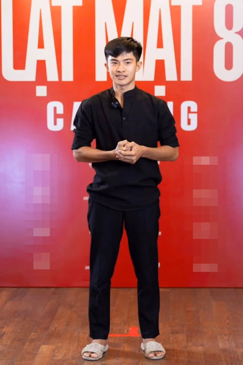 Lê Tuấn Khang giản dị trong buổi casting phim.