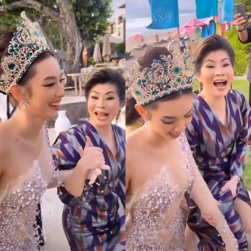 Chủ tịch và giám đốc điều hành MGI quan tâm đến Thùy Tiên từ những cử chỉ nhỏ. Chủ tịch và giám đốc điều hành MGI quan tâm đến Thùy Tiên từ những cử chỉ nhỏ.