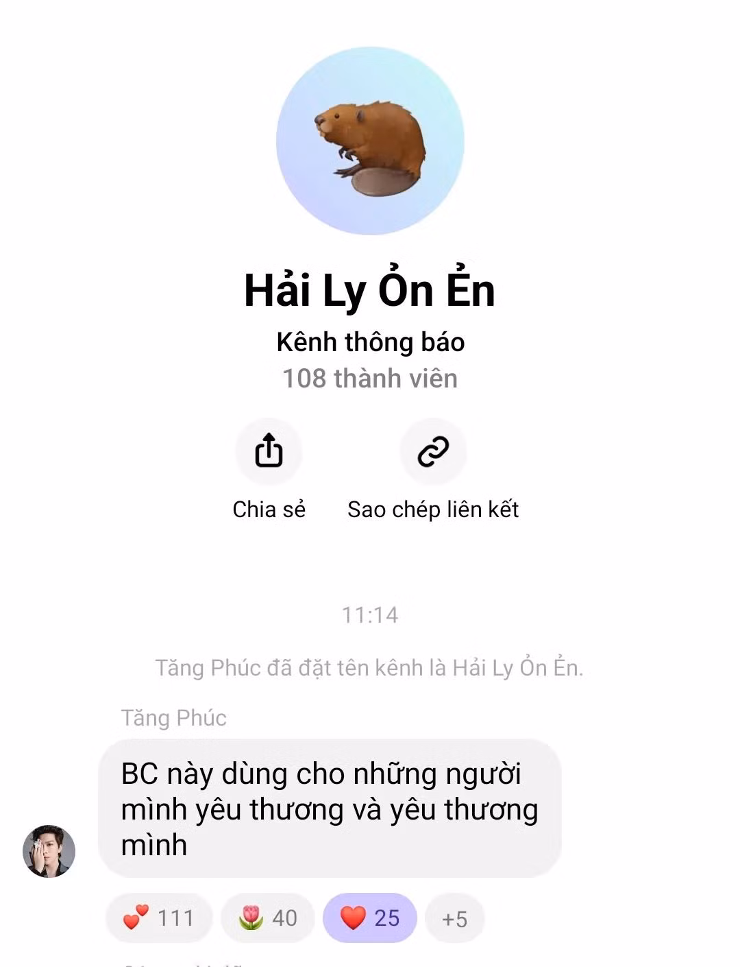 Tăng Phúc đã xóa các bài đăng cũ và lập kênh thông báo mới. Tăng Phúc đã xóa các bài đăng cũ và lập kênh thông báo mới.