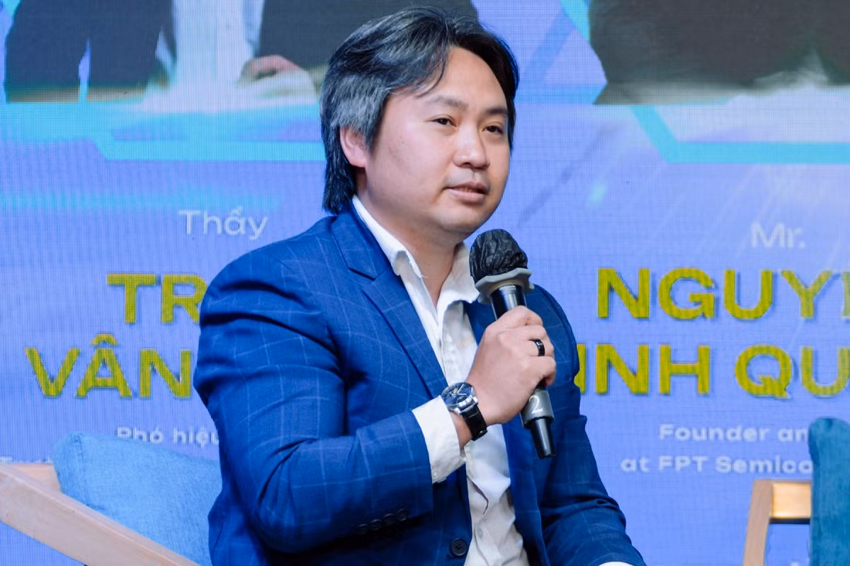 Ông Nguyễn Vinh Quang, Tập đoàn FPT cho rằng ngành bán dẫn là một ngành tiềm năng và có nhiều cơ hội việc làm trong tương lai.