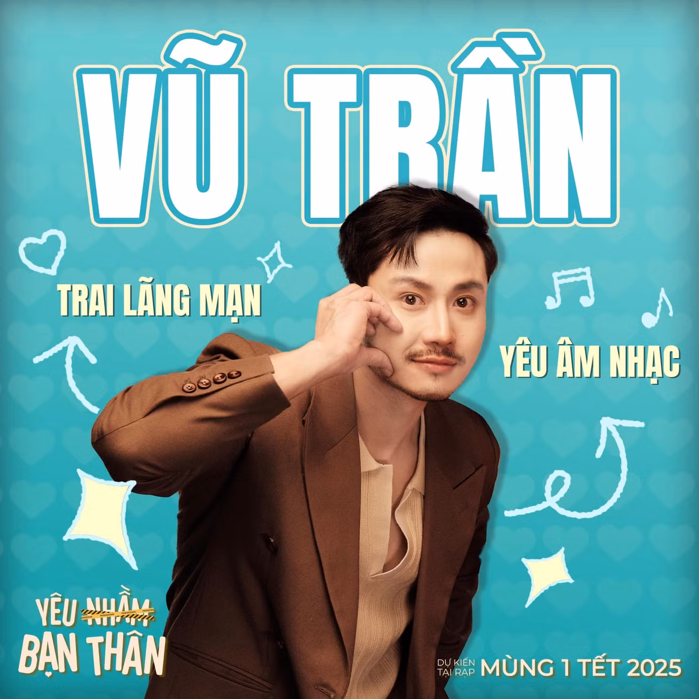 Nam diễn viên đóng vai thứ chính ở phim "Yêu Nhầm Bạn Thân".