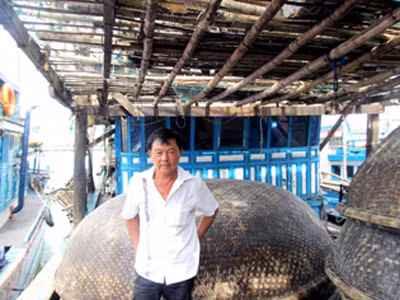 Thuyền trưởng Hồ Văn Trường: “Trung Quốc đang muốn đội tàu câu mực của miền Trung tan tành”. Ảnh: Nam Cường